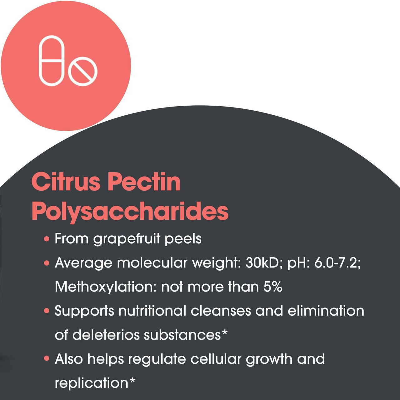 Allergy Research Group Citrus Pectin Powder - Modified Citrus Pectin for Detox and Cleanse Support, Unflavored Soluble Dietary Fiber Supplement for Digestive Health - 16 oz (454 g)