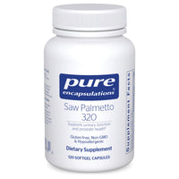 Thumbnail for Pure Encapsulations Saw Palmetto 320 - Fatty Acids & Other Essential Nutrients to Support Metabolism & Urinary Function* - with Saw Palmetto Extract - 120 Softgel Capsules