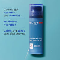 Thumbnail for CLARINSMEN Super Moisture Gel | Cooling Gel For Men | Hydrates, Mattifies, Soothes, Energizes and Defies Shine | Calms and Tones Skin After Shaving | All Skin Types | 1.7 Ounces