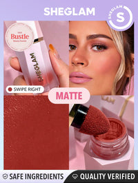 Thumbnail for Sheglam Color Bloom Liquid Blush Makeup for Cheeks Matte Finish - Swipe Right