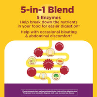 Thumbnail for Nature Made Digestive Enzymes 5-in-1 Blend, Digestive Health Support, 90 Chewable Tablets, 30 Day Supply