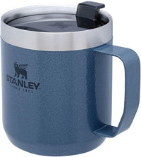 Thumbnail for STANLEY Stay-Hot Camp Mug 12 oz, Press Fit Drink Through Lid, Cup for Coffee, Tea and Drinks, Insulated Stainless Steel Coffee Mug, BPA-Free, Hammertone Lake
