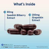 Thumbnail for Jarrow Formulas® Bilberry + Grapeskin Polyphenols, Vision and Eye Health, 60 Veggie Capsules, Up to a 30 Day Supply