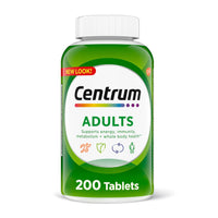Thumbnail for Centrum Adult Multivitamin/Multimineral Supplement with Antioxidants, Zinc, Vitamin D3 and B Vitamins, Gluten Free, Non-GMO Ingredients - 200 Count