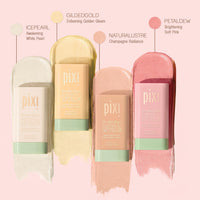 Thumbnail for Pixi Beauty Golden Gleam On-the-Glow Trio: Blush, Bronzer, and Highlighter Routine