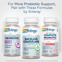 Thumbnail for SOLARAY Bacillus Coagulans Probiotic - 5 Billion Live Microorganisms - Digestion and Gut Health Support - Full Body Health Probiotics with Inulin Prebiotic Fiber, 60-Day Guarantee, 30 Serv, 60 VegCaps