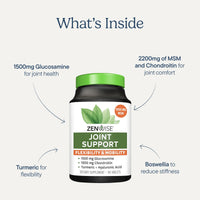 Thumbnail for Zenwise Health Joint Support Supplement with Glucosamine Chondroitin MSM, Curcumin & Sulfate - Joint Health for Women & Men - Mobility & Flexibility Support for Knee, Cartilage & Bone - 90 Count