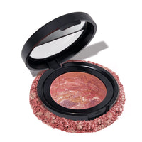Thumbnail for LAURA GELLER NEW YORK Baked Blush-n-Brighten Marbleized Blush - Apricot Berry - Creamy Lightweight - Satin Finish