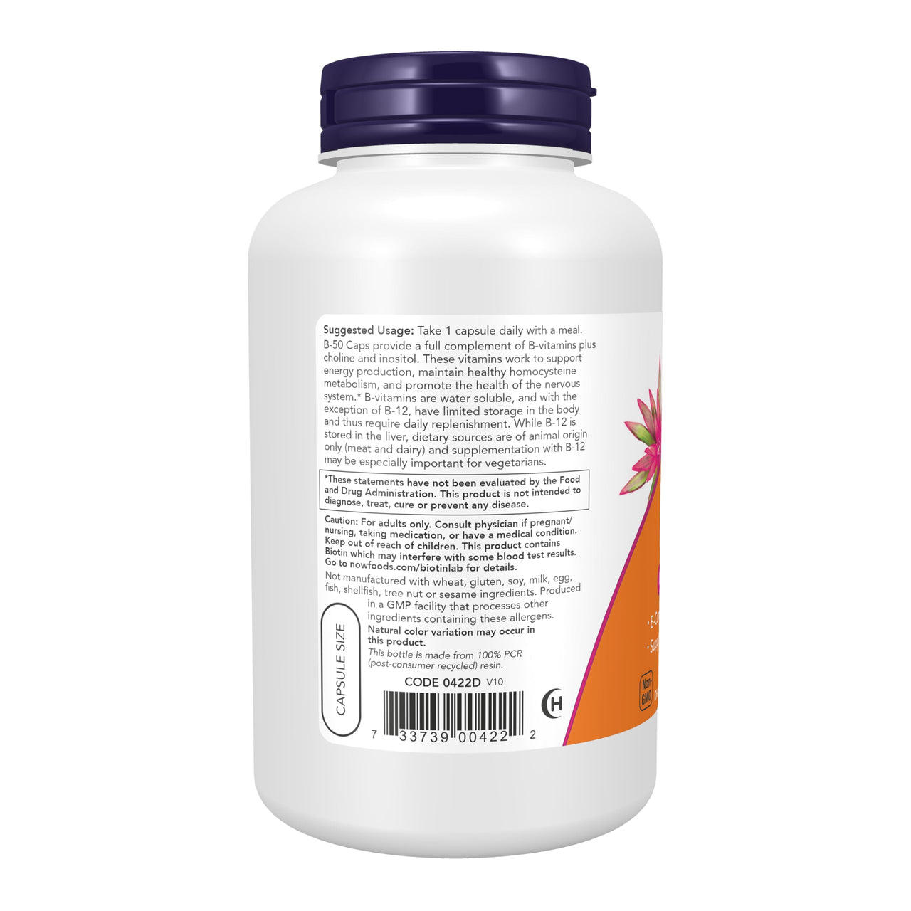 NOW Foods, B-50, 250 Veg Capsules (Pack of 2)