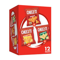 Thumbnail for Cheez-It Cheese Crackers, Baked Snack Crackers, Lunch Snacks, Variety Pack, 12.1oz Box (12 Packs)