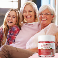 Thumbnail for GREENPEOPLE Magnesium Glycinate Gummies 400mg - Sugar Free Magnesium Supplement with Magnesio Citrate, Vitamin D, and B6 for Calm Support & Sleep for Adults - High Absorption - Raspberry Gummies