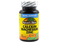 Thumbnail for Nature's Blend Calcium Magnesium Zinc Tabs, Unflavored, 100 Count