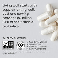 Thumbnail for Sports Research® Digestive Regularity Pack - Daily Probiotics 60 Billion CFU + Organic Fiber Powder with Psyllium Husk, Fibriss, and Agave Inulin