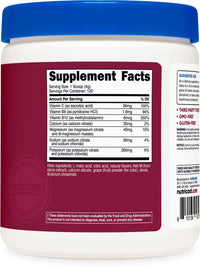 Thumbnail for Nutricost Electrolyte Complex Powder (120 Servings, Grape) - Hydration Supplement Drink Mix with Vitamins and Minerals