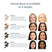 Thumbnail for Wonderskin Dream Brow Eye Brow Gel, Long Lasting Eyebrow Gel, Water-resistant, Transfer Proof Tinted Filler Eyebrow Mascara (Dark Brunette)
