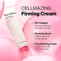 Thumbnail for Torriden CELLMAZING Collagen Firming Cream 60ml (2.02 fl.oz.) | Improving Saggy Pore and Wrinkle | 5D Collagen Complex, Amino Acid Complex, Peptide | Korean Skincare