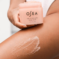 Thumbnail for OSEA Salts of the Earth Body Scrub 12 oz - Pink Himalayan Salt Scrub - Gentle Body Exfoliation Skincare - Ideal Spa Gift for Pampering - Clean Beauty & Vegan Body Care