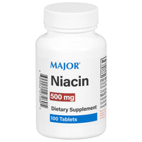 Thumbnail for Major Niacin 500mg - Dietary Supplement - 100 Tablets