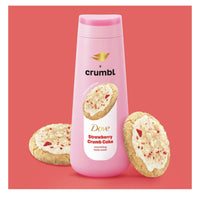 Thumbnail for Dove Moisturizing Strawberry Crumb Cake Body Wash & Scrub Combo, 20oz Wash + 15oz Scrub, Limited Edition, Paraben & Sulfate Free, For Body, Improves Skin Texture, Moisturizes