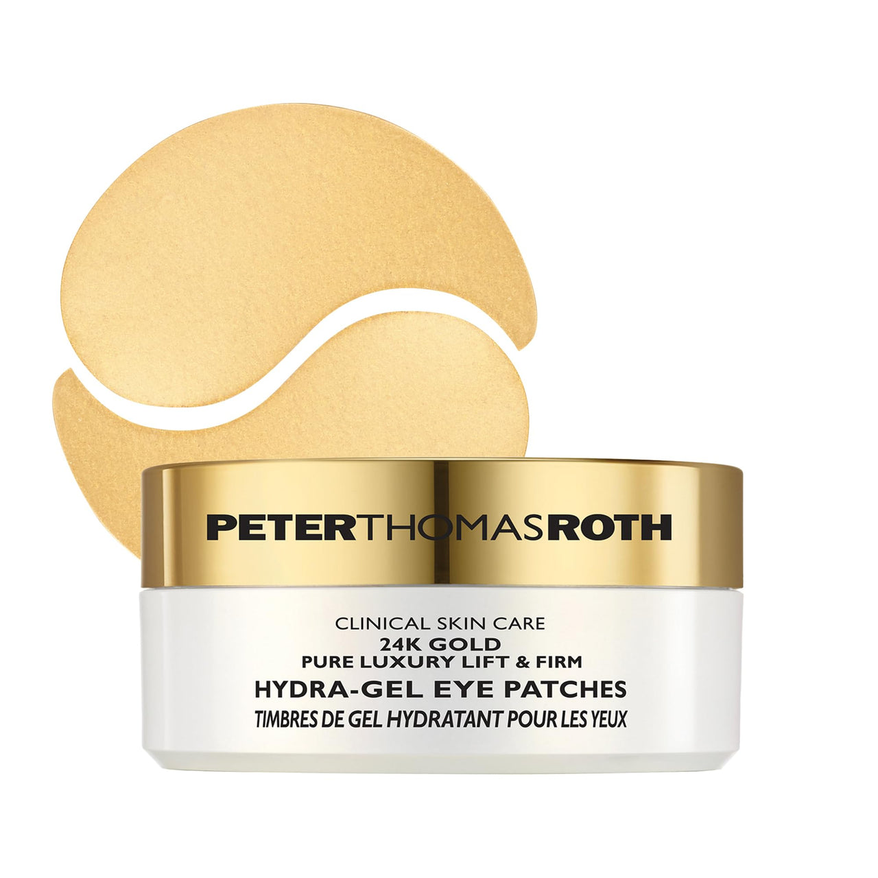 Peter Thomas Roth | 24K Gold Firming Hydra-Gel Eye Patches | Gold-Infused Eye Mask Patches for Fine Lines, Crow's Feet and Dark Circles