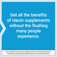 Thumbnail for Life Extension No Flush Niacin, B3 for Heart Health, Cholesterol & Energy Support, Non-GMO, Gluten-Free, 100 Capsules