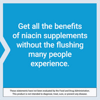 Thumbnail for Life Extension No Flush Niacin, B3 for Heart Health, Cholesterol & Energy Support, Non-GMO, Gluten-Free, 100 Capsules
