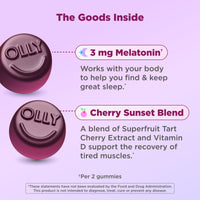 Thumbnail for OLLY Muscle Recovery Sleep Gummies, Sleep and Sore Muscle Support, 3mg Melatonin, Tart Cherry, Vitamin D, Berry Flavor - 40 Count