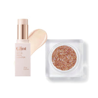 Thumbnail for Glint Glitter Gel (Rum N Sugar, 0.13oz)& Stick Highlighter (Dewy Moon, 0.24oz) - Multi-Use Body Makeup for Eyes, Cheeks, Body, and Hair by LG Beauty. Rich Pigment, Long-Lasting Sparkle/Glitter for Par