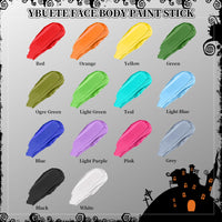 Thumbnail for YBUETE Orange Face Body Painting Stick,Professional Orange Full-coverage Cream Face Paint for Halloween SFX Tiger Pumpkin Clown Cosplay, Washable Eye Stick for Adult Festival & Theater Performance