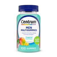 Thumbnail for Centrum Men's Multivitamin Gummies, Immune, Energy, Healthy Appearance Support, 100 Count, 50 Day Supply