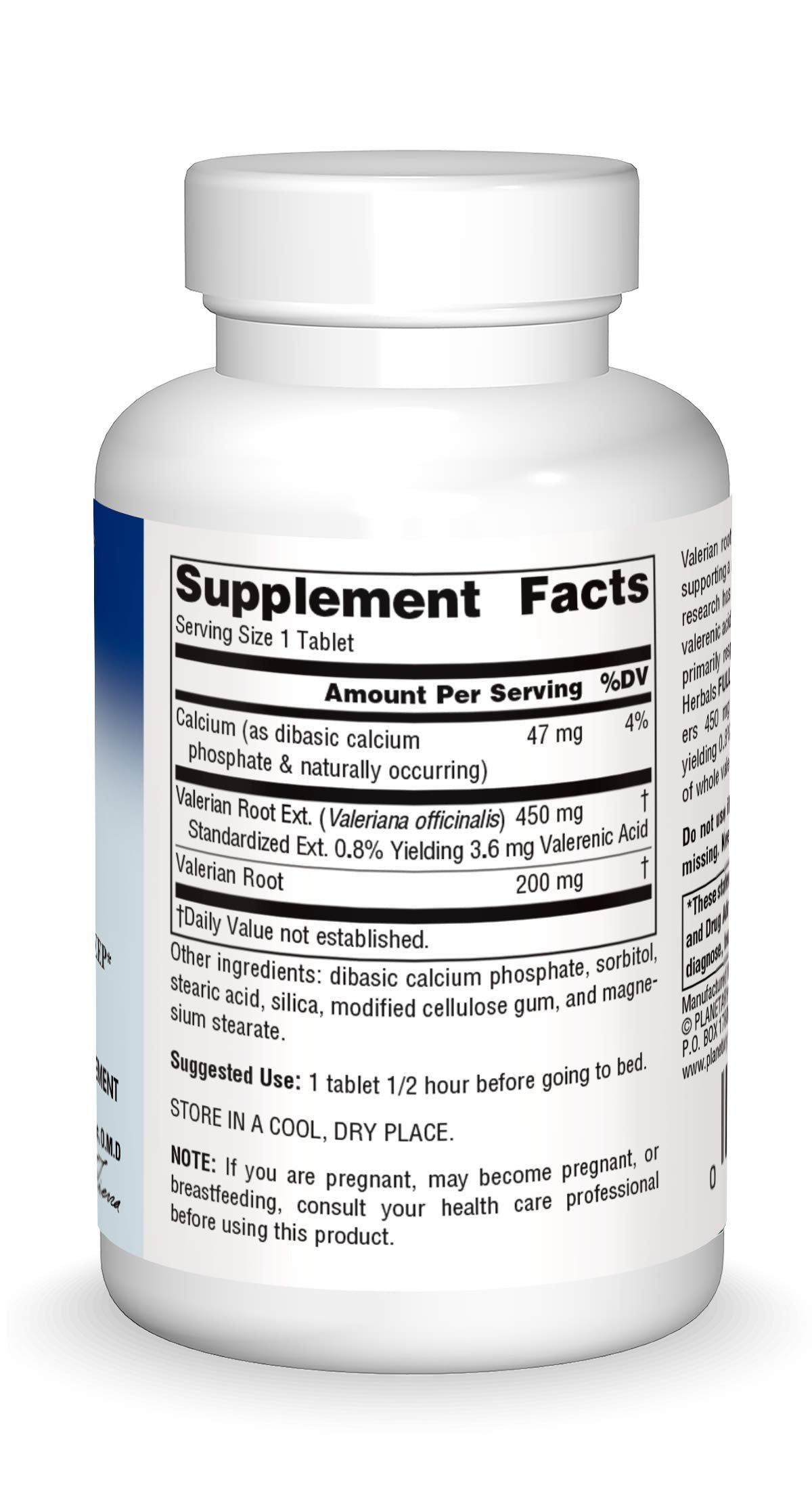 Planetary Herbals Valerian Extract Full Spectrum 650mg, Botanical Support For Restful Sleep