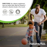Thumbnail for NaturesPlus Vitamin E 400 IU, Natural Carob Flavor - 90 Chewables - Supports Immune Health - Free Radical Protection - Gluten Free, Vegetarian - 90 Servings