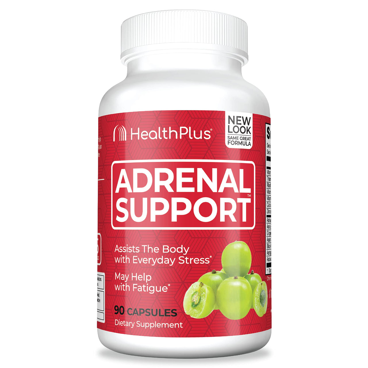 Health Plus Adrenal Cleanse Ashwagandha Capsules for Adrenal Function and Antioxidant Support and Stress Relief, 90 Capsules