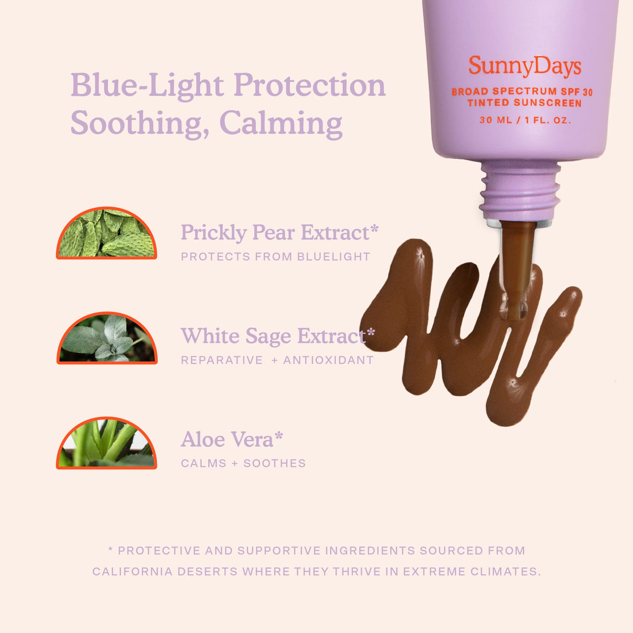 Tower 28 SunnyDays SPF 30 Tinted Moisturizer - 2-in-1 Buildable Coverage Foundation + Mineral Sunscreen for Face - Zinc Oxide, Aloe & Prickly Pear for Sensitive Skin - 65 Rich/Red (1 oz)