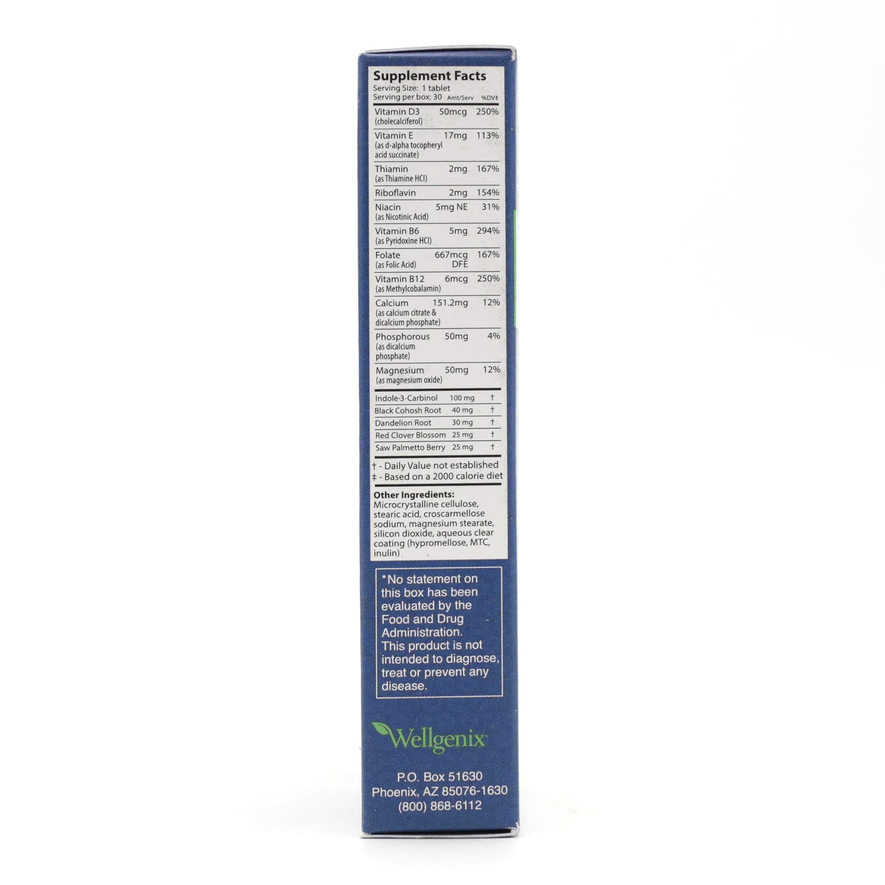 Wellgenix Menocet Plus Menopause Support - All-in-One Menopause Supplement - Daily Relief Feminine Care - Hot Flashes, Night Sweats, Mood Swings & Irritability - 30 Tablets (Pack of 2)