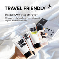 Thumbnail for coxir Black Snail Collagen Starter Kit – Cleanser, Toner, Serum & Cream | Repairing Snail Mucin Skincare Set, Hydrating Korean Beauty Routine for Women (4-Piece)