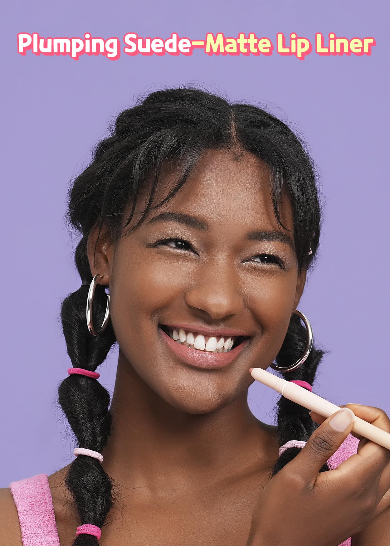 COLORGRAM All In One Over-Lip Maker 02 Cool Pink | Versatile Lip Liner & Contour with Natural Shades, Matte finish, Bigger and Fuller Lips, Plumping effect, Smooth creamy texture