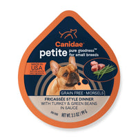 Thumbnail for Canidae Pure Petite Premium Wet Dog Food for Small Breeds, Morsels with Turkey & Green Beans, 3.5 oz, (Case of 12) Grain Free