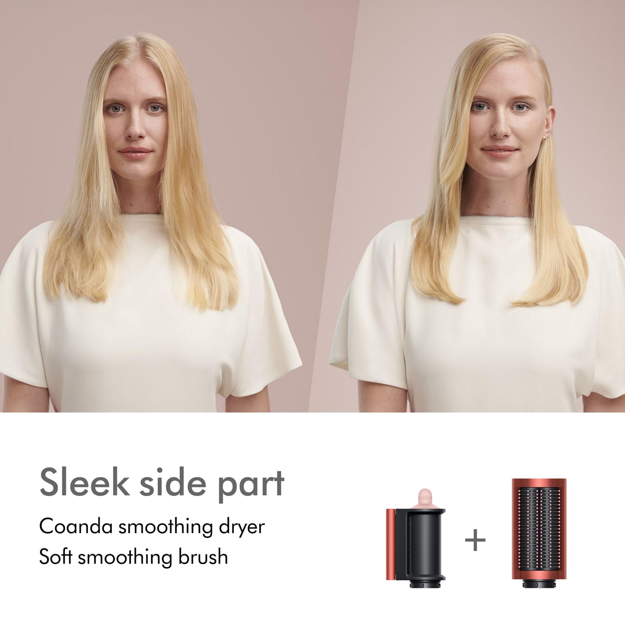 Dyson Special edition Airwrap Complete long multi-styler in Strawberry bronze and blush pink with Detangling comb