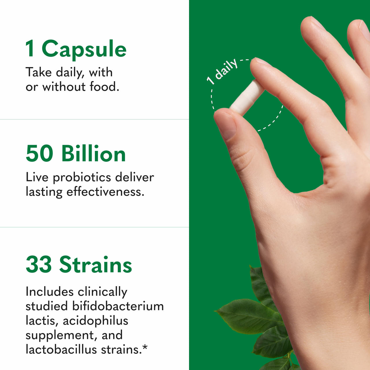 Garden of Life Raw Probiotics Colon Care - 50 Billion Live Cultures - Dietary Supplement to Support Regular, Comfortable Movements - 30 Vegetarian Capsules