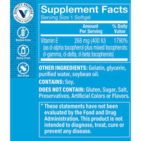 Thumbnail for The Vitamin Shoppe Vitamin E 400IU - Antioxidant Support for Skin Health & Immune Function, Daily Vitamin (240 Softgels)
