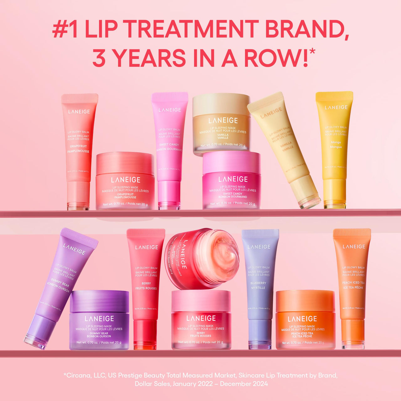 LANEIGE Lip Glowy Balm Matcha Bubble Tea: Nourishing Sheer-Tinted Balm for Daytime Lip Hydration