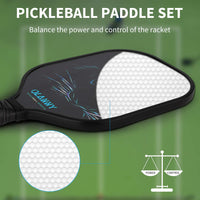 Thumbnail for OLANNY Pickle Ball Raquette Set of 4 Lightweight Pickleball Paddle Set Premium Comfort Grip Polymer Honeycomb Core Set of Four Paddles,4 Replacement Soft Grip,4 Balls & Drawstring Bag