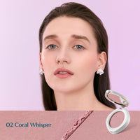Thumbnail for FLORASIS Ethereal Flush Smooth Powder Blush (Ode to Embroidery) (02 Coral Whisper, 1 Count)
