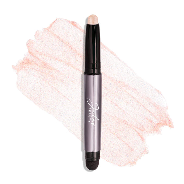 Julep Cream-to-Powder Waterproof Shadow Stick Blush Pink Sheer Shimmer Long-Lasting, Crease-Proof, Light Pink Shimmer with Built-in Smudger