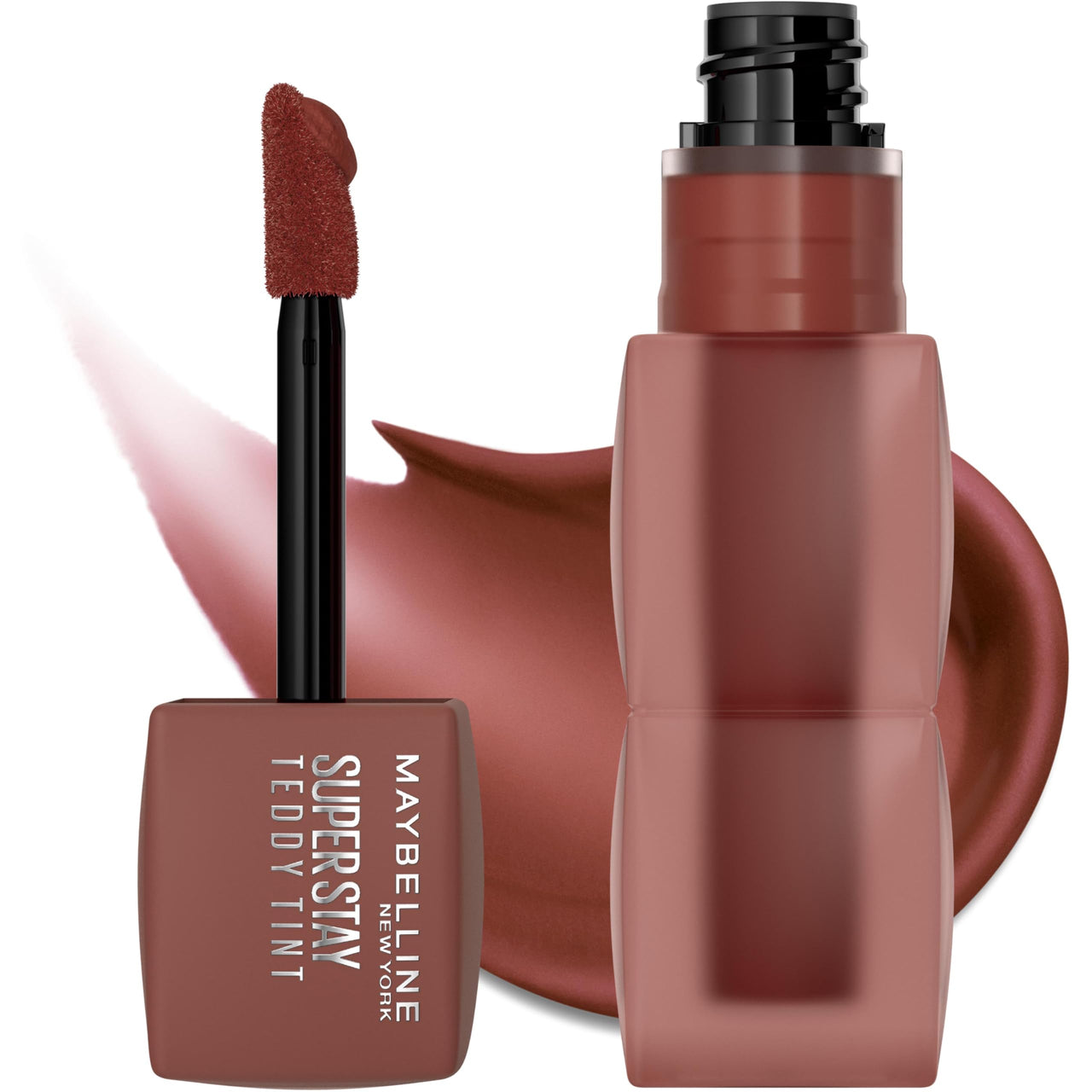 MAYBELLINE Super Stay Teddy Lip Tint, Long Lasting Matte Lipstick For Up To 12HR Wear, Mascara Tear, 1 Count