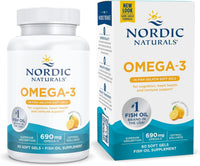 Thumbnail for Nordic Naturals Omega-3 in Fish Gelatin, Lemon Flavor - 60 Fish Gels - 690 mg Omega-3 - Fish Oil - EPA & DHA - Immune Support, Brain & Heart Health, Optimal Wellness - Non-GMO - 30 Servings