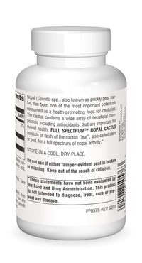 Thumbnail for Planetary Herbals Full Spectrum Nopal Cactus, Prickly Pear Cactus, 1000 mg, with Prickley Pear Leaf - 120 Tablets