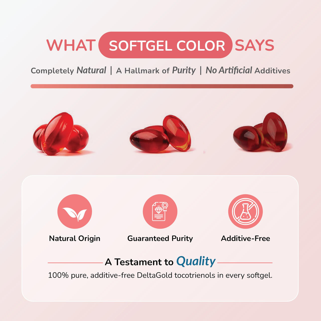 WELLNESS EXTRACT Eannatto Tocotrienols Vitamin E Supplements Tocopherol Free, Supports Immune Health, Non-GMO, Gluten Free & Antioxidant (125MG 60 Softgels)