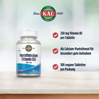 Thumbnail for Kal 250 Mg Pantothenic Acid Tablets, 100 Count